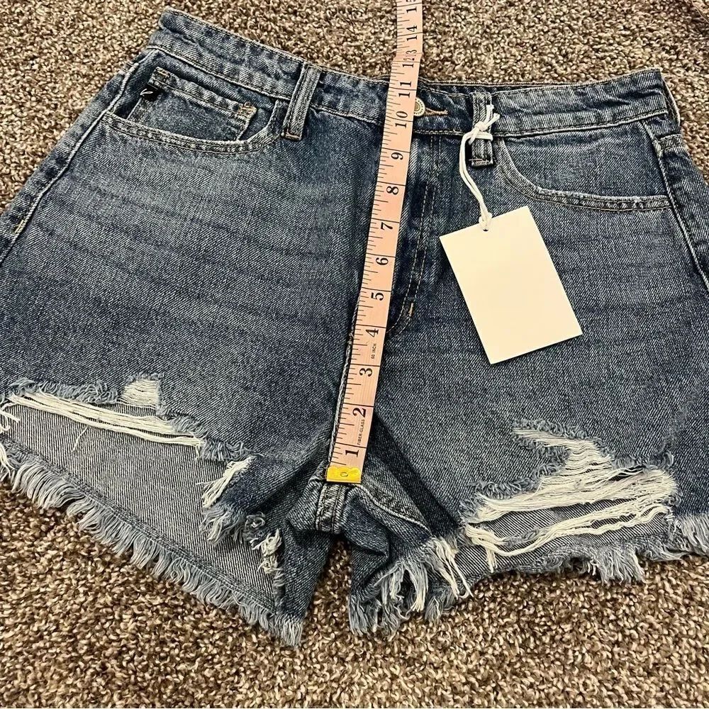 KanCan ISABELLE HIGH RISE MOM SHORTS NEW Size 9/28 - Picture 14 of 14